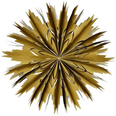 2. Hanging Paper Snowflake Decoration Ø 50 cm MICA – Brown