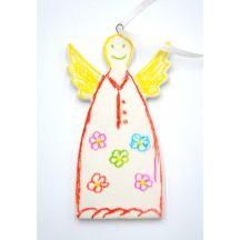 SET OF TWO DIY ANGEL PENDANTS 5x0.5x10.5CM