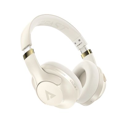 2. Acefast H4 ANC Wireless Bluetooth 5.3 IPX4 Over-Ear Headphones - Beige