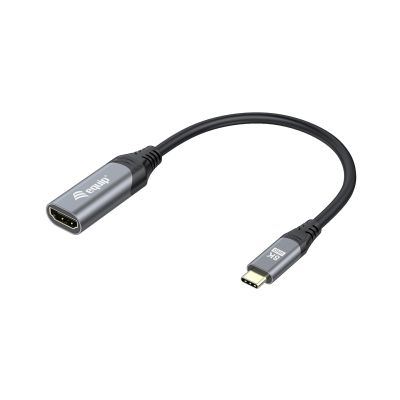 Equip 133492 Cable Adapter 0.15m USB Type-C HDMI Black, Gray