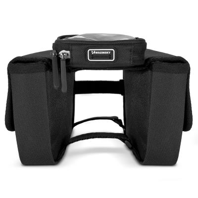 5. Wozinsky bicycle frame bag, waterproof phone case, 1.5l, black (WBB26BK)