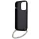 6. Karl Lagerfeld KLHCP14LSACKLHPK iPhone 14 Pro 6.1" black/black hardcase Saffiano Monogram Chain