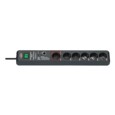 10. Brennenstuhl Secure-Tec 19.500A 6 AC Power Strip