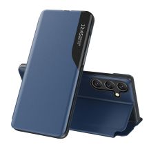 Eco Leather View Case elegant case with flap and stand function for Samsung Galaxy A56 - blue
