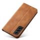 5. Magnet Fancy Case for Samsung Galaxy S23+ flip cover wallet stand brown