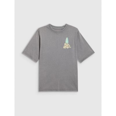 5. Loose T-shirt with print for girls 4F 4FJRSS26TTSHF3980-25S