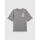 5. Loose T-shirt with print for girls 4F 4FJRSS26TTSHF3980-25S