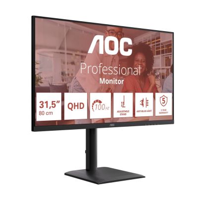 6. AOC E4 Q32E4U Computer Monitor 80 cm (31.5") 2560 x 1440 px Quad HD LED Black