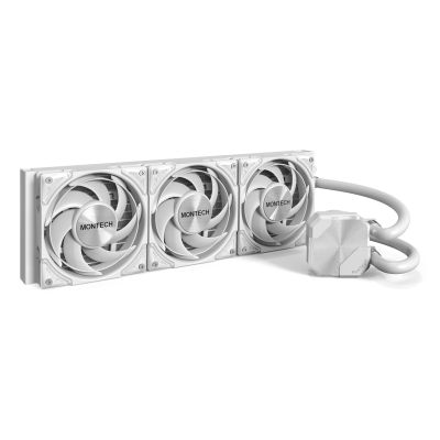 3. Montech HyperFlow Silent AiO Water Cooling - 360mm, White