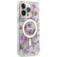 9. Guess GUHMP14LHCFWST iPhone 14 Pro 6.1" transparent hardcase Flower MagSafe