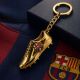 4. FC Barcelona original licensed keychain in the shape of a golden football boot B7084