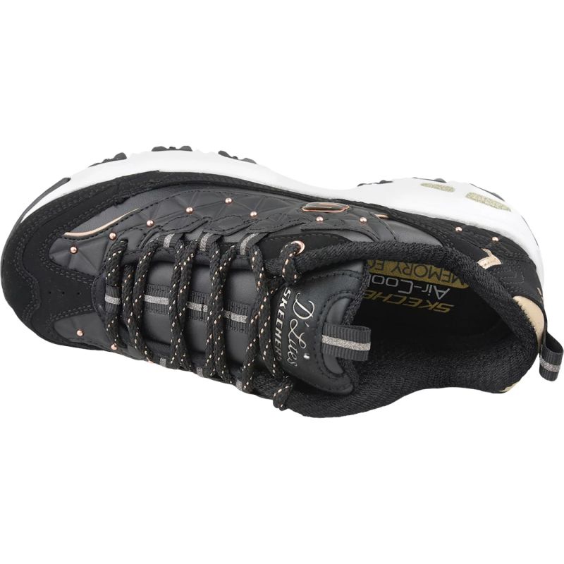 7. Skechers D'Lites W 13087-BKRG shoes