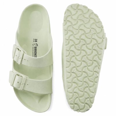 9. Birkenstock Arizona Essentials EVA Regular Faded Lime Men's Foam Slides for Wide Feet (1024571)