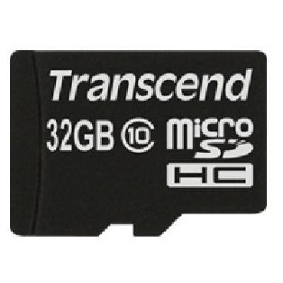 SD microSD Card 32GB Transcend SDHC Class10 w/adapter