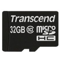 SD microSD Card 32GB Transcend SDHC Class10 w/adapter