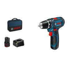 Bosch Akku-Bohrschrauber 12 V Li-Ion 1300 RPM Black, Blue, Red