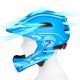 8. Wozinsky Kids Full Face Bike Helmet with USB Rear Light S - Blue