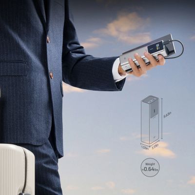 7. CUKTECH CKPB100PGLBL Powerbank 150W 10000mAh USB-C USB-A - Gray