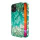 2. Kingxbar Agate Series case decorated printed Agate iPhone 12 mini green