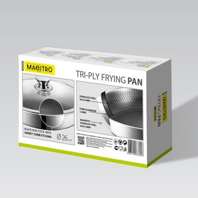 6. Frying pan with lid 26cm MR-1216-26 MAESTRO