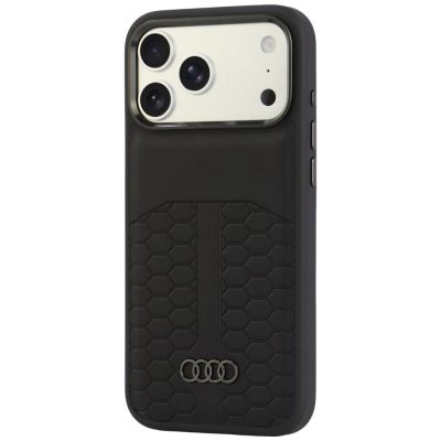3. Audi Leather Case MagSafe for iPhone 18 Pro Max / 17 Pro Max - Black
