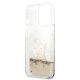 7. Karl Lagerfeld Liquid Glitter Choupette Fun Case for iPhone 13 / 13 Pro - Transparent Gold