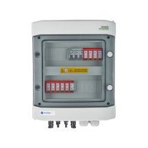 DCAC hermetic IP65 EMITER connection box with Dehn 1000V DC surge arrester type 2, 2 x PV string, 2 x MPPT // Dehn AC limiter type 2, 16A 3-F