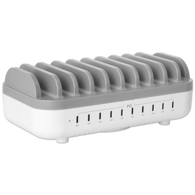 13. Manhattan 102766 Mobile Charger Mobile Phone, Smartphone, Tablet White, Gray AC Fast Charging Internal