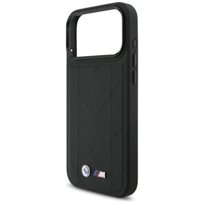 6. BMW M Quilted Logo MagSafe Case for iPhone 17 Pro Max - Black