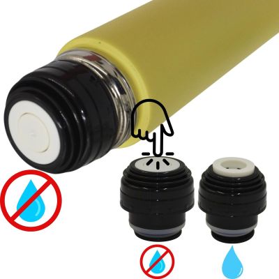 8. EXCELLENT HOUSEWARE 500ML TRAVEL THERMOS YELLOW