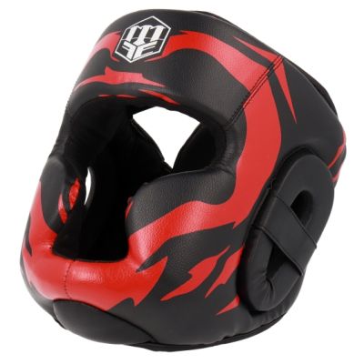 MASTERS KSS-FIGHT-GEAR boxing helmet black and red