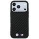 3. BMW M Carbon Metal Logo MagSafe Case for iPhone 17 Pro Max / 18 Pro Max - Black