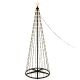 2. DECORATIVE CHRISTMAS TREE 370LED SUPER WARM WHITE 210CM BLACK