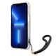 5. Guess GUHCP13LHFLSB iPhone 13 Pro / 13 6.1" blue/blue hardcase Flower Strap