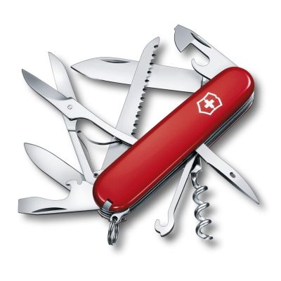 21. Victorinox Huntsman pocket knife, 15 f, 91mm, red