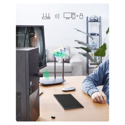 11. Ugreen dual-band adapter external USB network card - WiFi 11ac AC650 black (CM448)