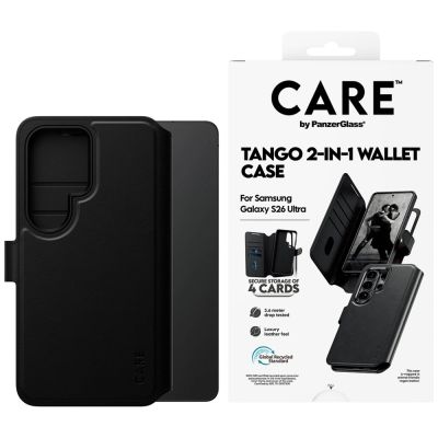 CARE by PanzerGlass Tango 2in1 Wallet Case for Samsung Galaxy S26 Ultra - Black