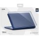 3. Uniq Vero Case for MacBook Neo - Semi-Transparent Navy Blue