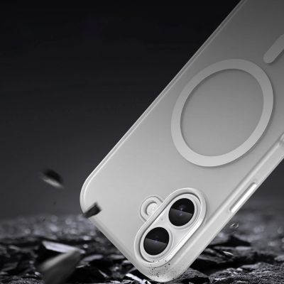 8. Magnetic Abrasive iPhone 17 Case Compatible with MagSafe - Matte White