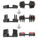 7. HMS SGR40 PRO SET 2in1 adjustable dumbbell set 43.5 kg