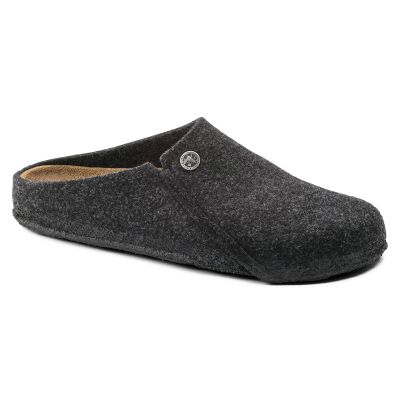 Birkenstock Zermatt Cozy Home Anthracite Wool Felt Slippers Regular Wide (1014938)