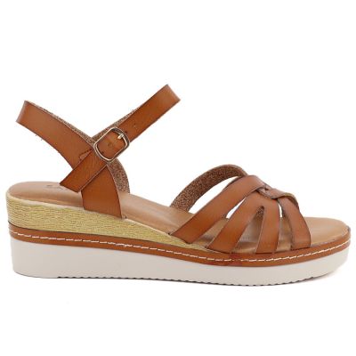 68. Women's beige openwork closed sandals Sabatina