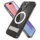 5. Spigen Ultra Hybrid S MagSafe Case with Stand for iPhone 15 Pro - Transparent
