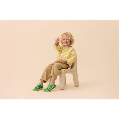 10. Affenzahn Movy Caterpillar Cotton Barefoot Slippers (01398-20001)