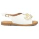 2. Women's sandals with beads, white, Filippo DS7900