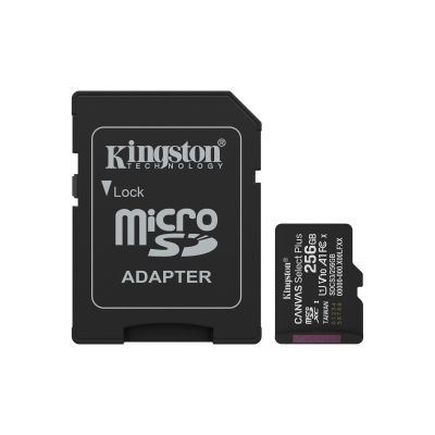 4. KINGSTON microSDXC 256GB Canvas Select Plus 3 + ADP
