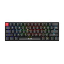 Marvo Scorpion KG933G Saber 61 Wired Mechanical RGB 60% UK Layout Gaming Keyboard (Black) QWERTY keyboard Black