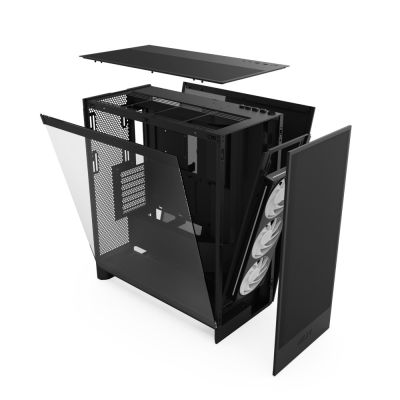 5. NZXT H7 FLOW RGB MIDI TOWER CASE WITH WINDOW BLACK (2024)