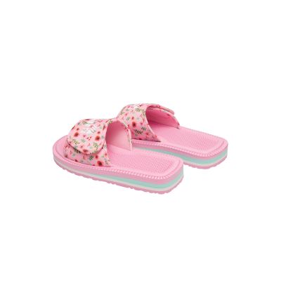 14. Kubota Velcro Flip Flops Multicolor Floral Pink K25SS-100-001-28-1