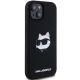 4. Karl Lagerfeld Silicone Choupette Head MagSafe Case for iPhone 15 Plus / 14 Plus - Black